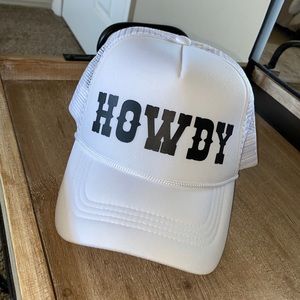 howdy trucker hat